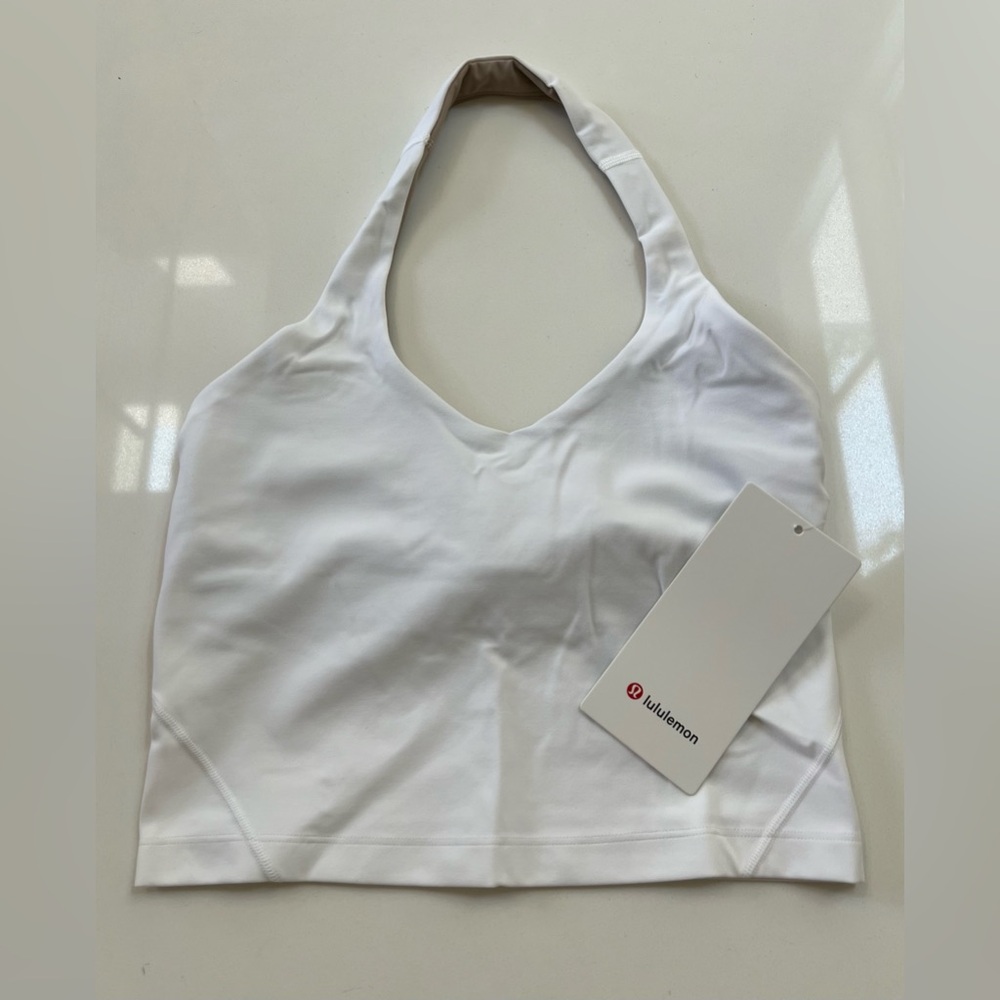 NWT Lululemon Align Halter Tank ~ White ~ Sz 4 ~ Cropped